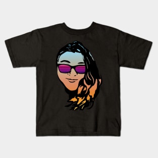 Vaporwave Girl #2 Kids T-Shirt